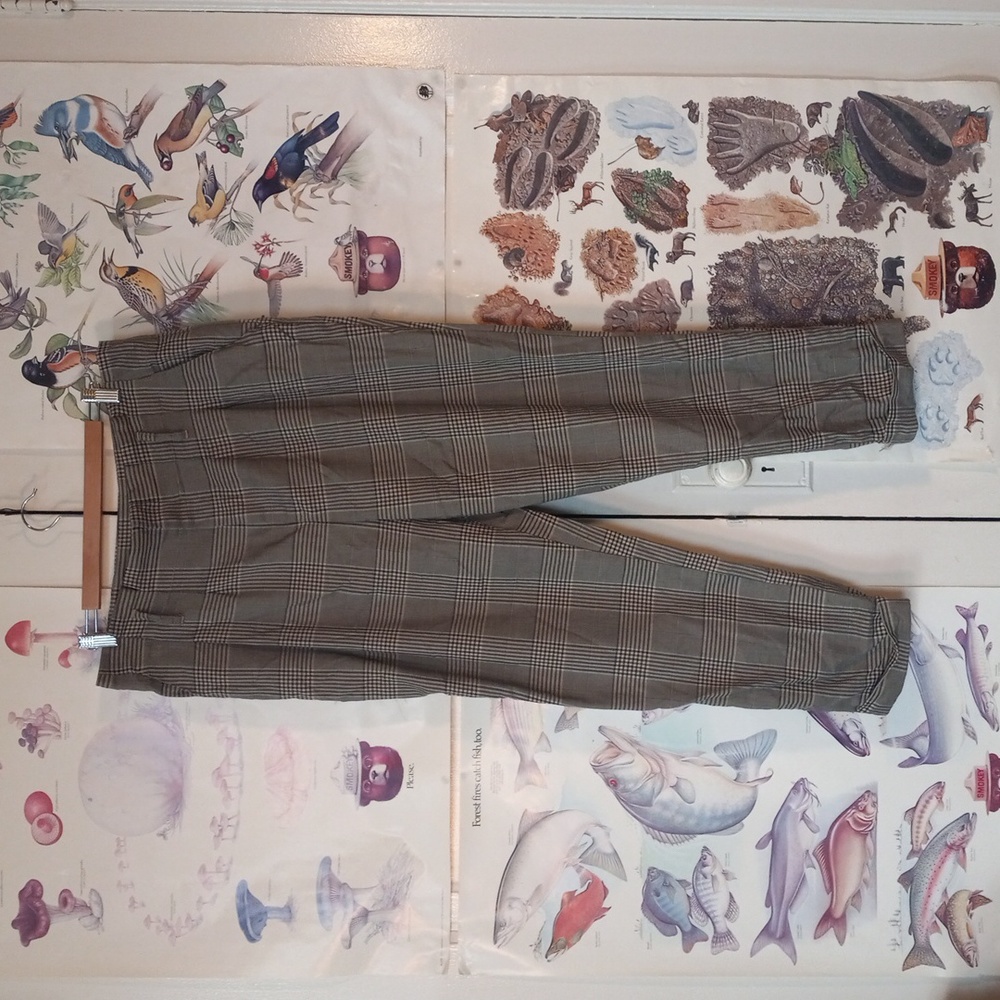 Wild Fable Tan and Brown Plaid Pants Women's sz 16